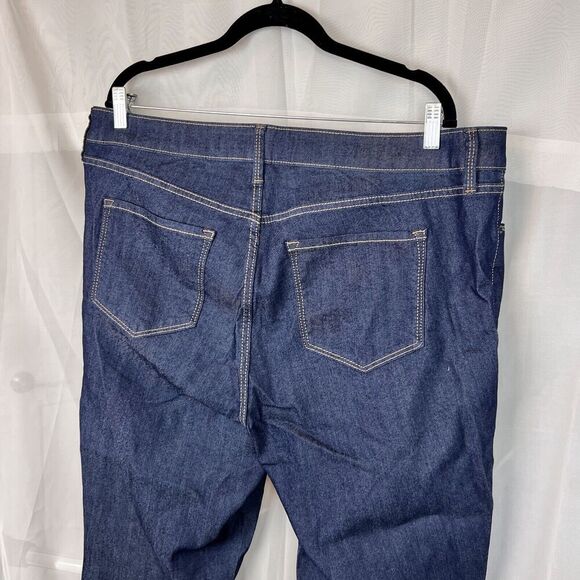 NWT Old Navy super skinny mid rise dark wash stretch jean sz 20 plus long - Picture 10 of 12